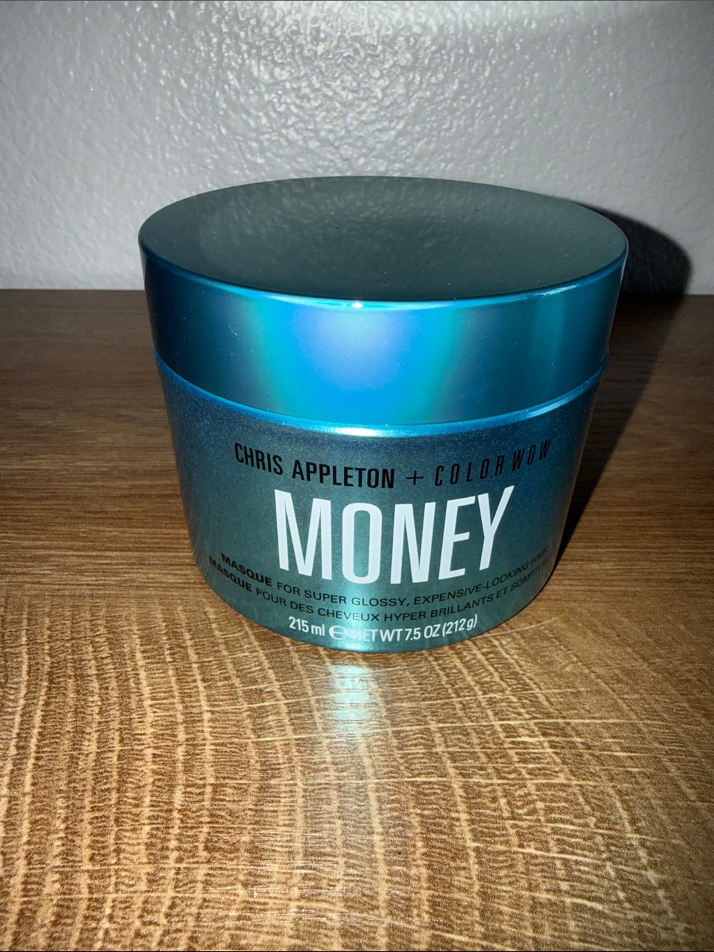 Chris Appleton + ColorWow MONEY Hair Masque – Metallic Teal Jar